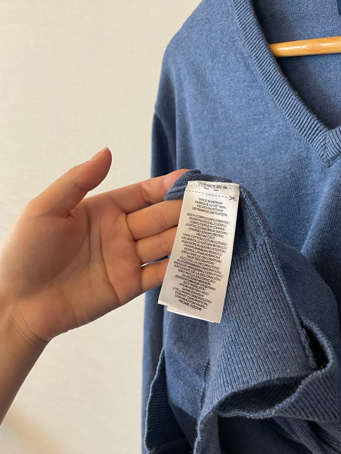 Polo Ralph Lauren 피마코튼 브이넥 니트 스웨터  상품이미지5