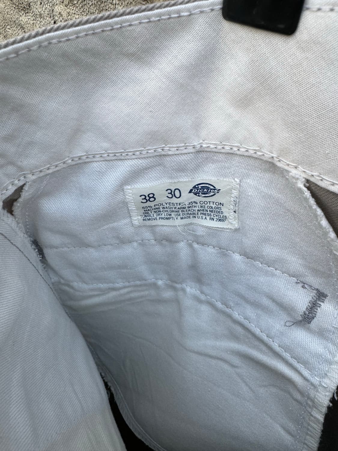 90s 디키즈 빈티지 made in usa 874 치노 팬츠 그레이 상품이미지6