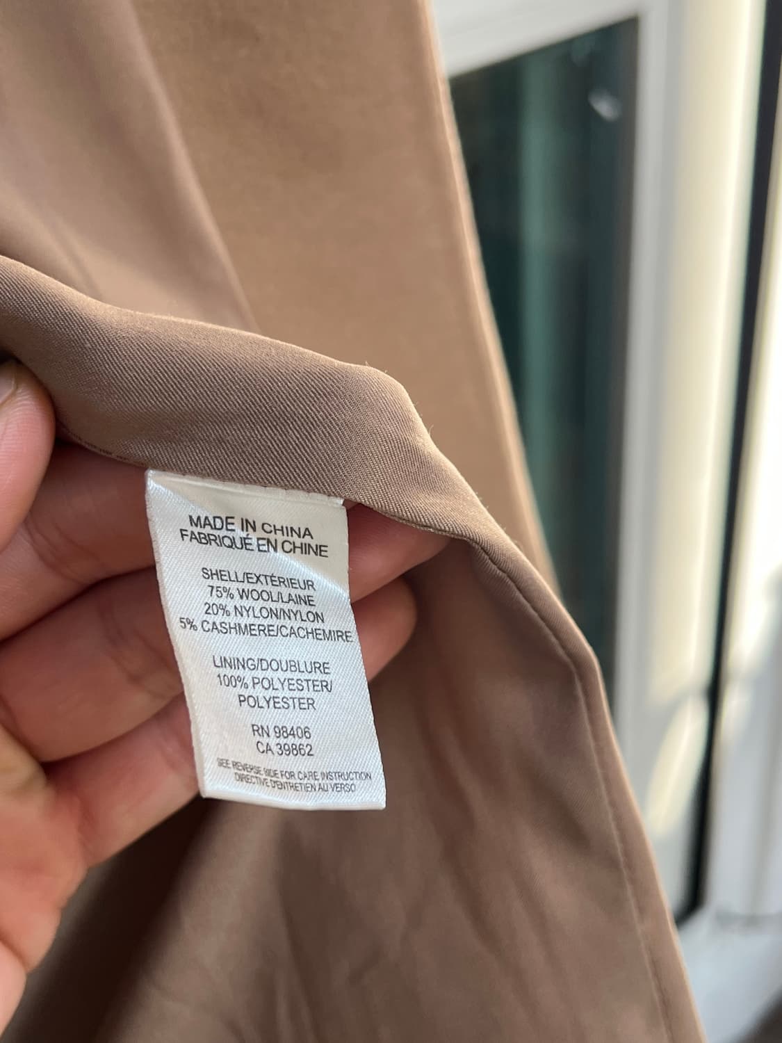 Theory 체스터필드 베이지 울 코트 M 상품이미지6