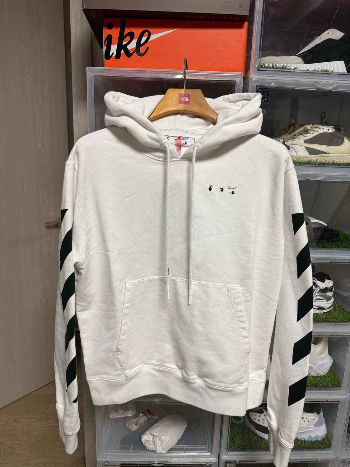 오프화이트 후드티 XL상태좋음 상품이미지1