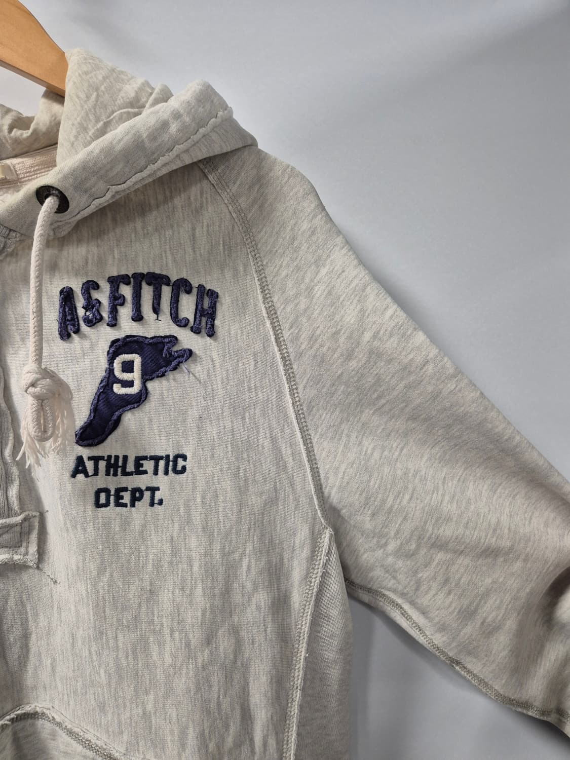 아베크롬비 Y2K 대장급 멜란지그레이 반집업 후드티(상태A급) 상품이미지5