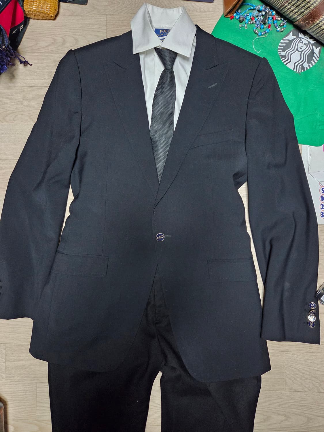 (~3~회 착)(금장 네이비 단추)돌체앤가바나 수트 자켓 블레이저 정장 상품이미지5