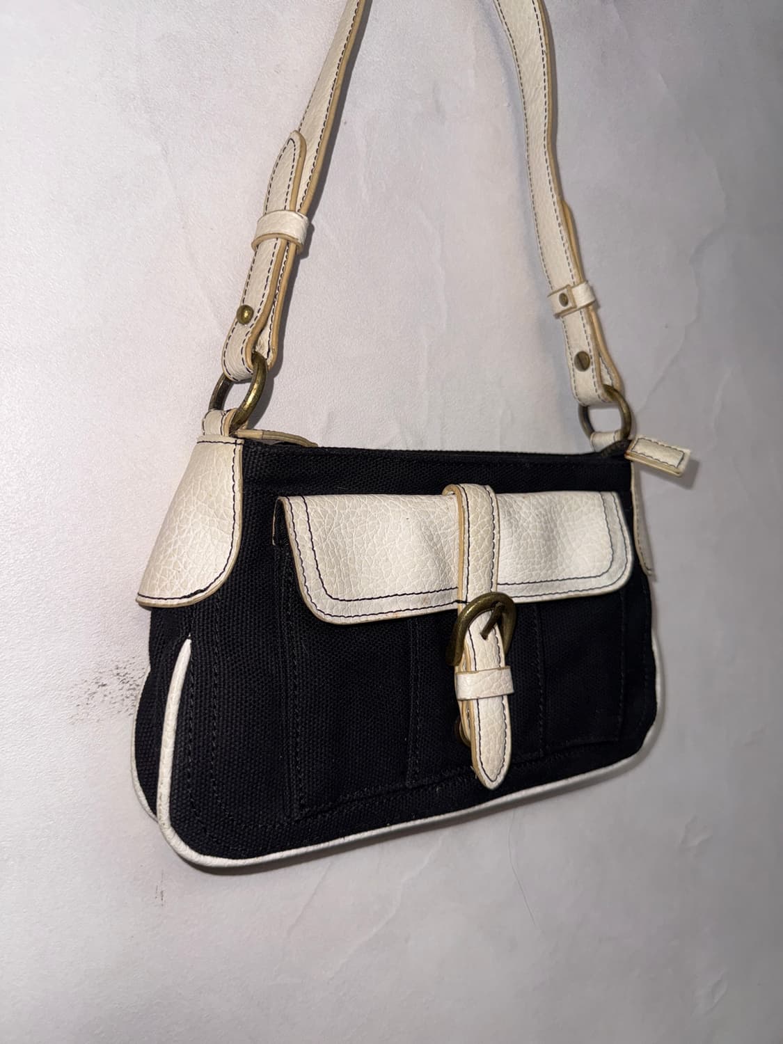 SISLEY black&white buckled shoulder bag 상품이미지2
