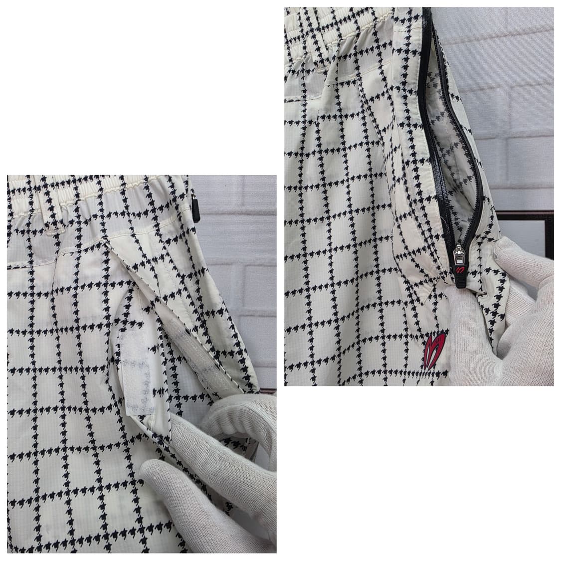 마스터버니 에디션 하운드투스 패턴 레인 골프 바지 팬츠 27~28사이즈 상품이미지3