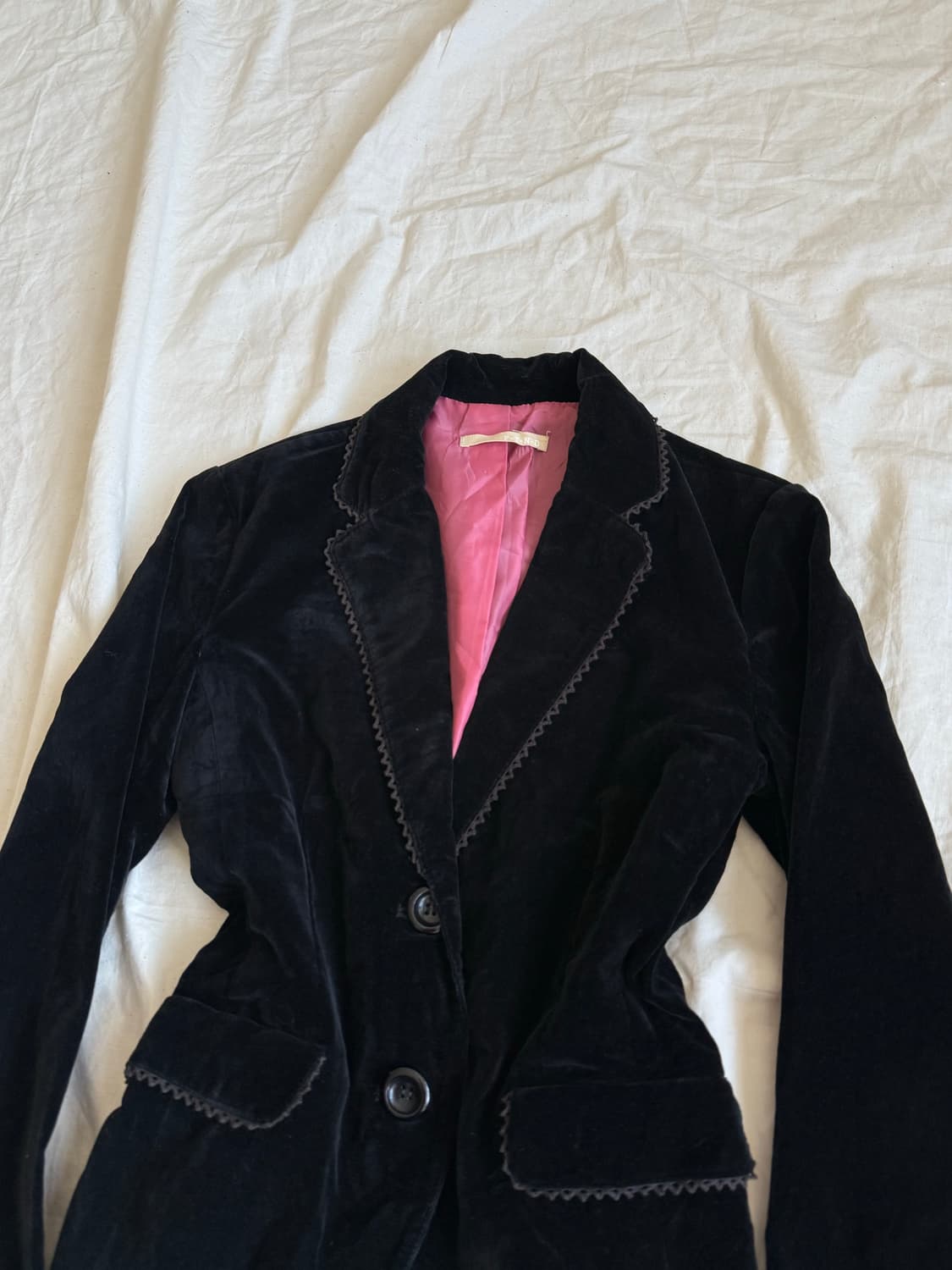 공겜여주 고스로리 벨벳 블랙 자켓 상품이미지3