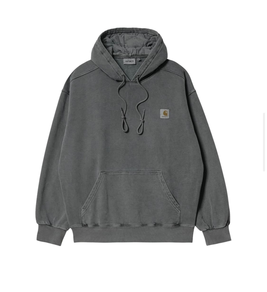 칼하트 wip 후드 비스타 스웨트 셔츠 블랙 가먼트다이드 상품이미지1