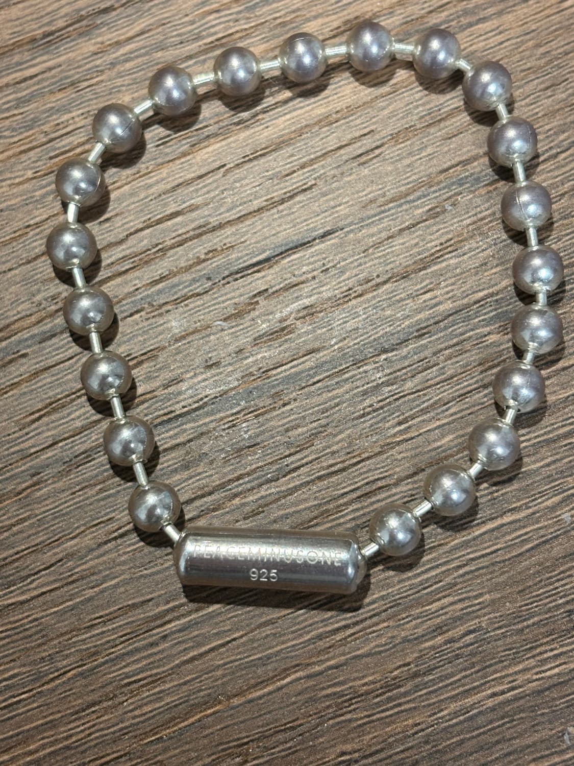 피스마이너스원 실버 볼 팔찌 상품이미지2