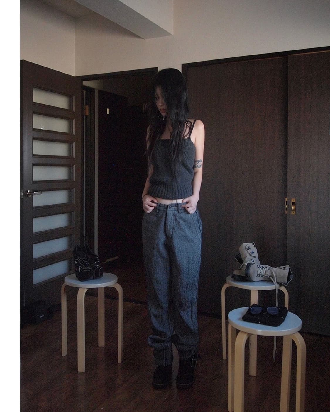 요지야마모토 Y’s 울 니트 스커트 & 탱크탑 상품이미지2