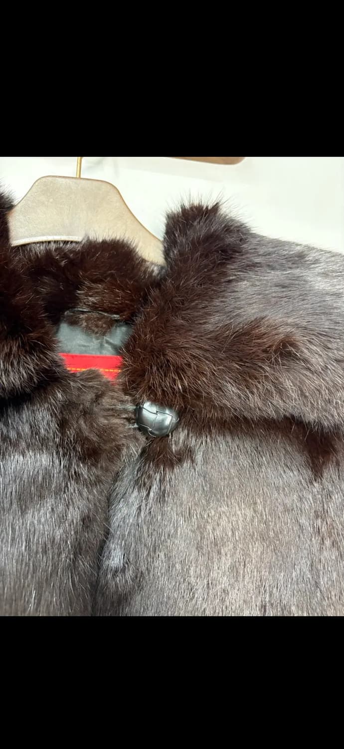 Vert Dense 모피 안감 레이온 퍼 자켓 H1979 상품이미지3