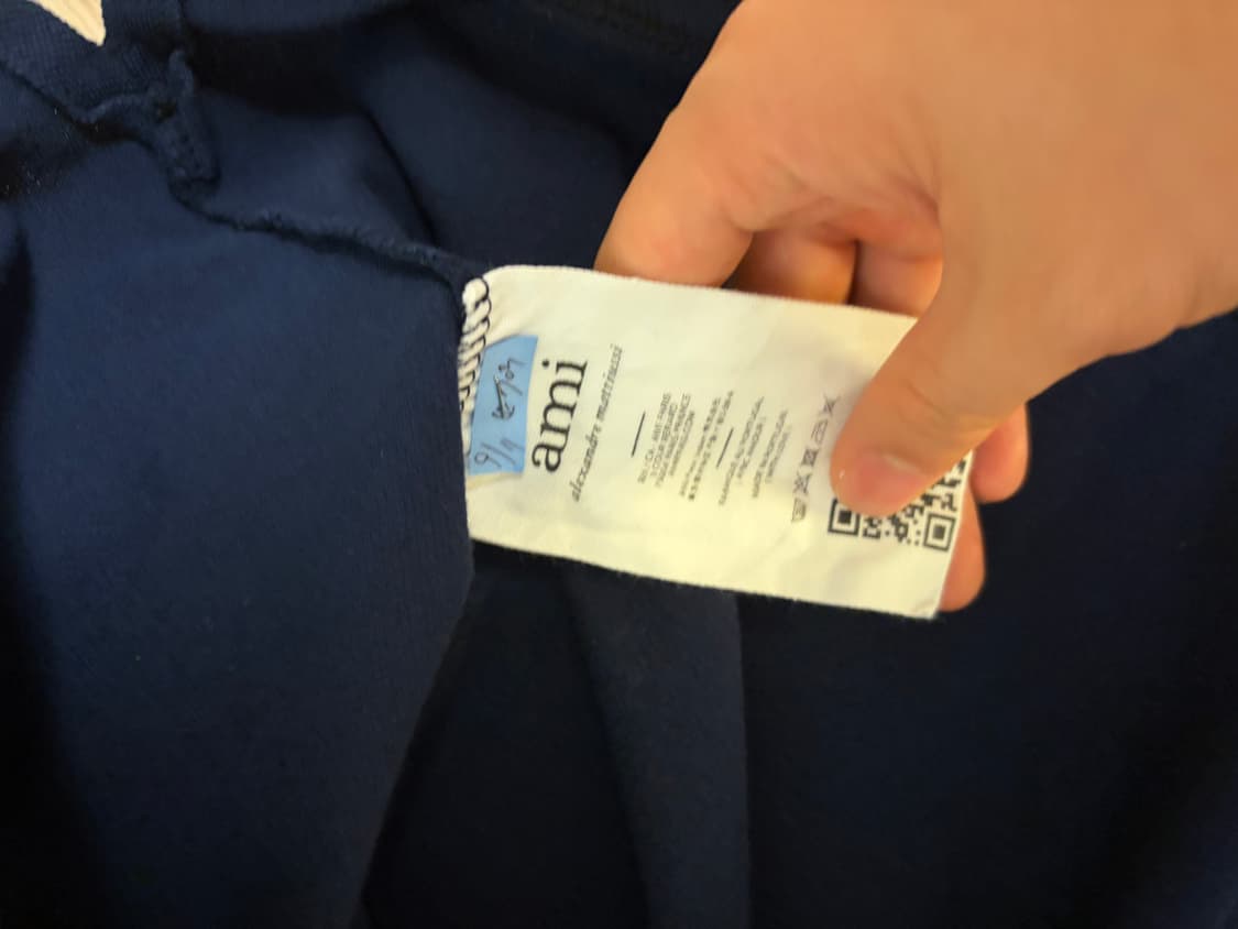 아미 스몰 하트 로고 폴로 셔츠 노틱 블루 상품이미지2