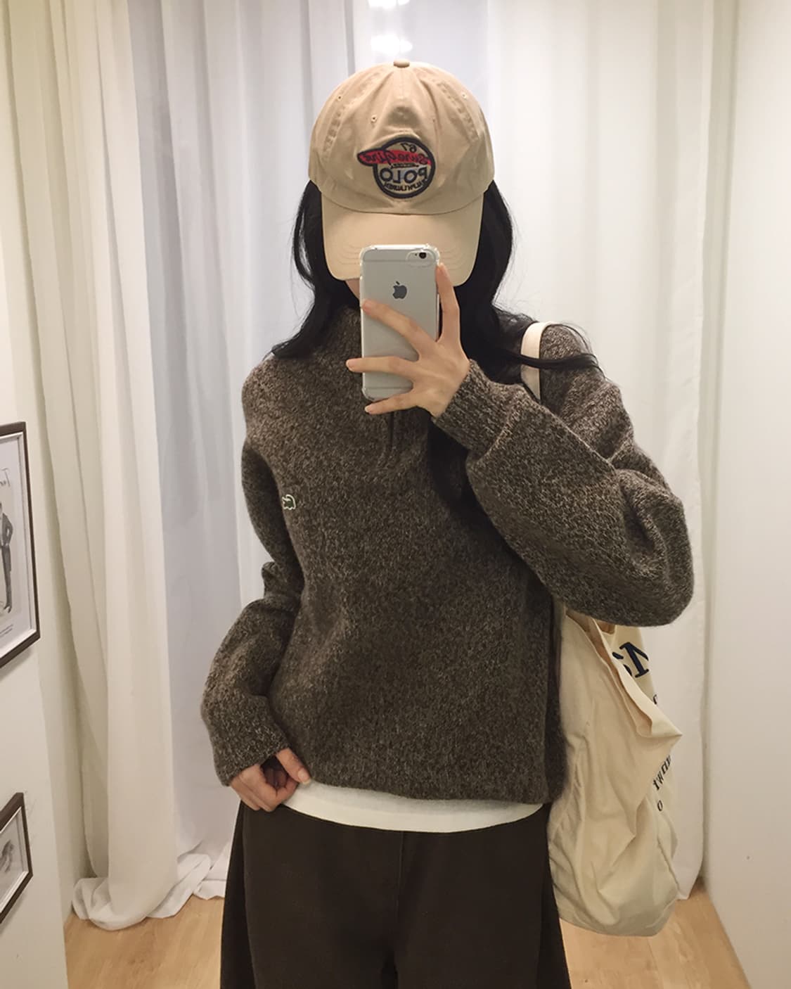 Women's Lacoste Half Zip Knit 100 상품이미지1