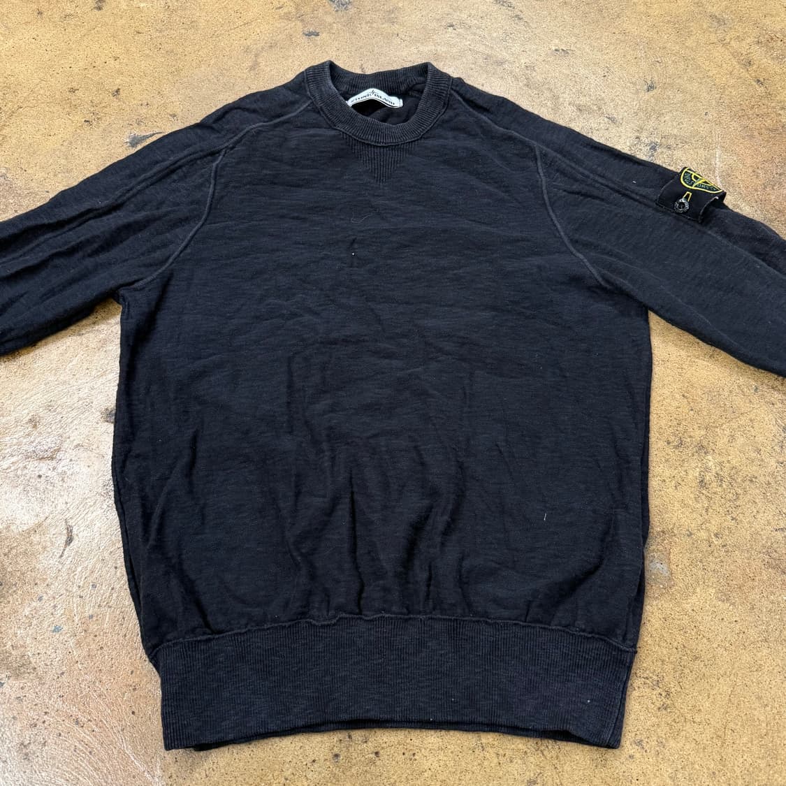 [정품/M] 스톤아일랜드 블랙 긴팔 티셔츠 맨투맨 b15 상품이미지3