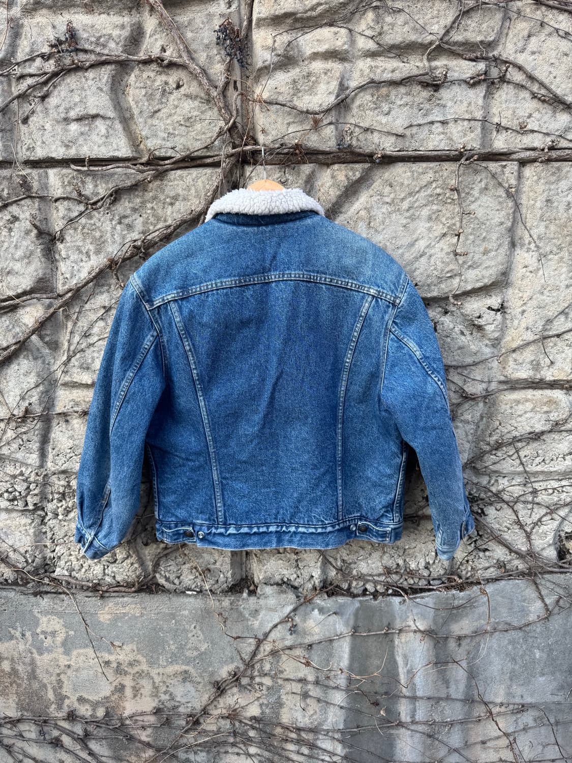 80s 리바이스 빈티지 쉐르파 안감 데님 트러커 자켓 웨스턴 44 상품이미지2