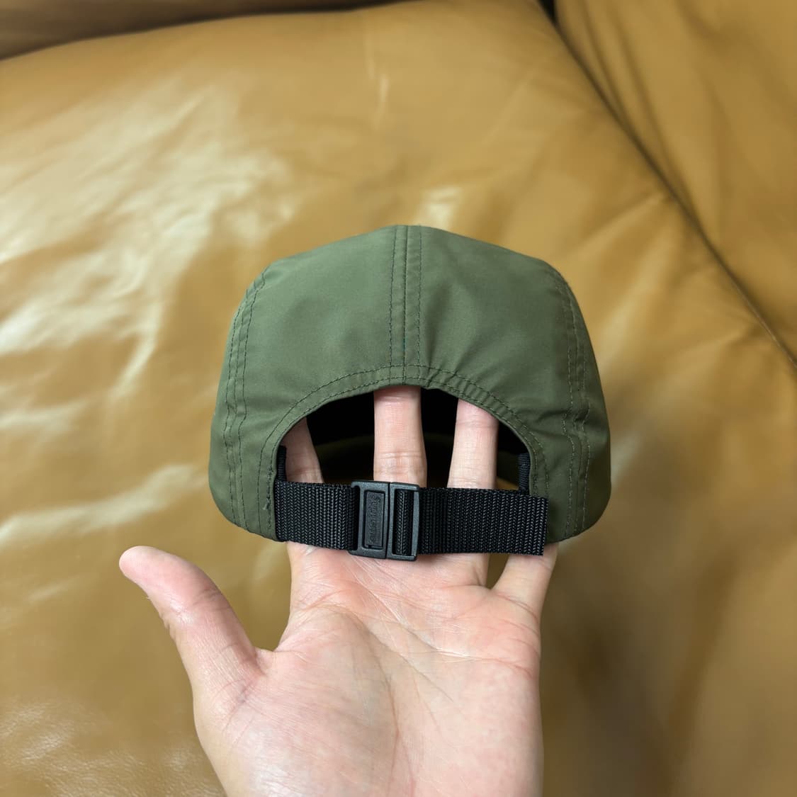 Supreme 슈프림 인셋 로고 올리브 카키 캠프캡 모자 (Khaki) 상품이미지7