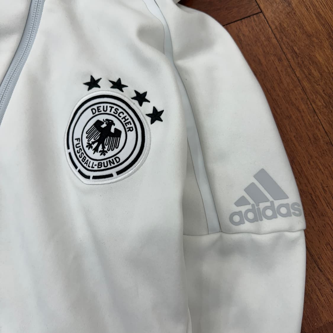 여성용 XS 아디다스 독일축구대표팀 트레이닝 후드 집업 상품이미지4