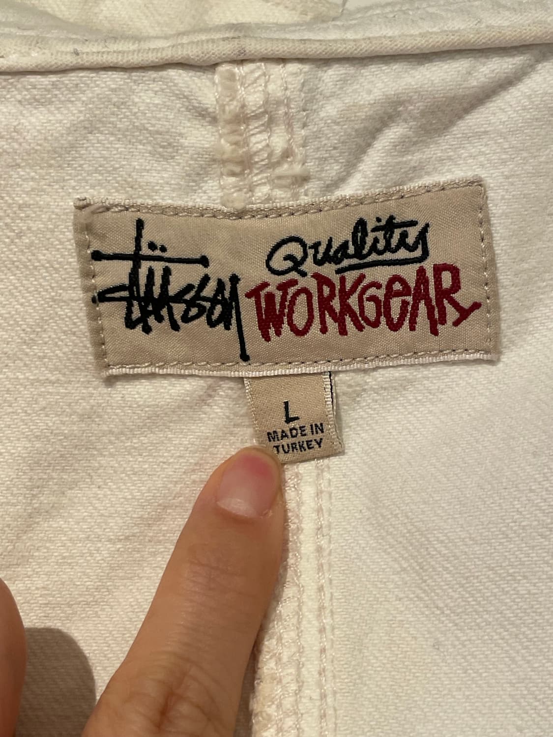 스투시 스프레이 다이 후드 워크 자켓 핑크 L 상품이미지4