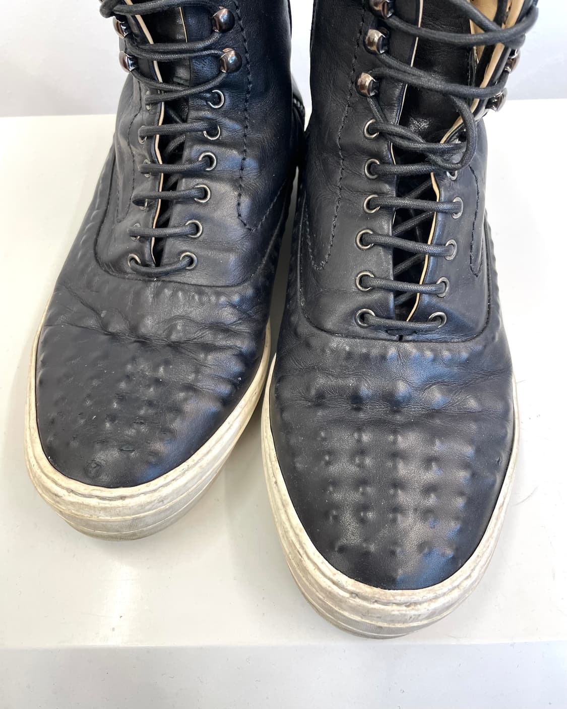 [250] 알렉산더맥퀸 레더 하이탑 스니커즈 상품이미지7