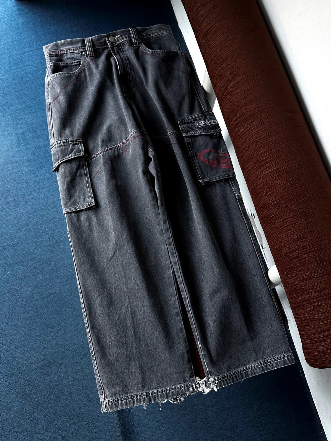 Denim cargo design utility wide pants 상품이미지9