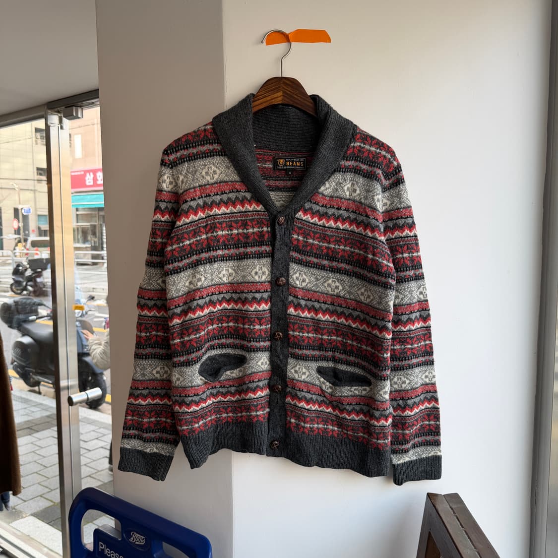 빔즈 페어아일 스웨터 가디건 상품이미지1