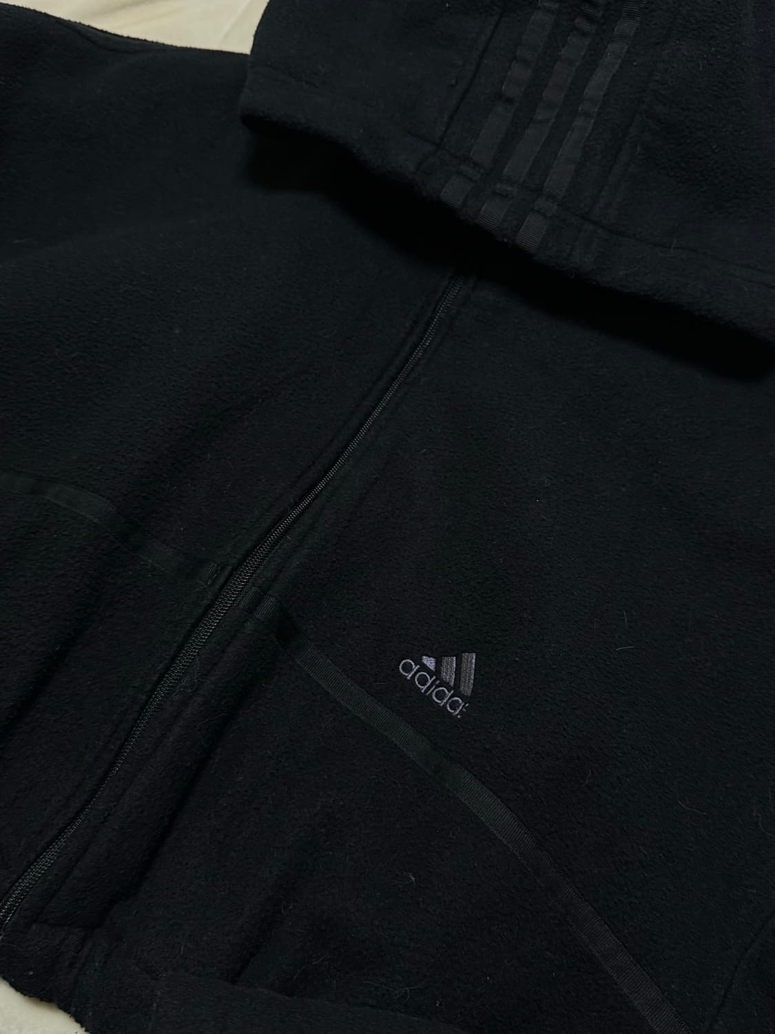 Adidas Navy Padded Cropped Hood Jumper 상품이미지2