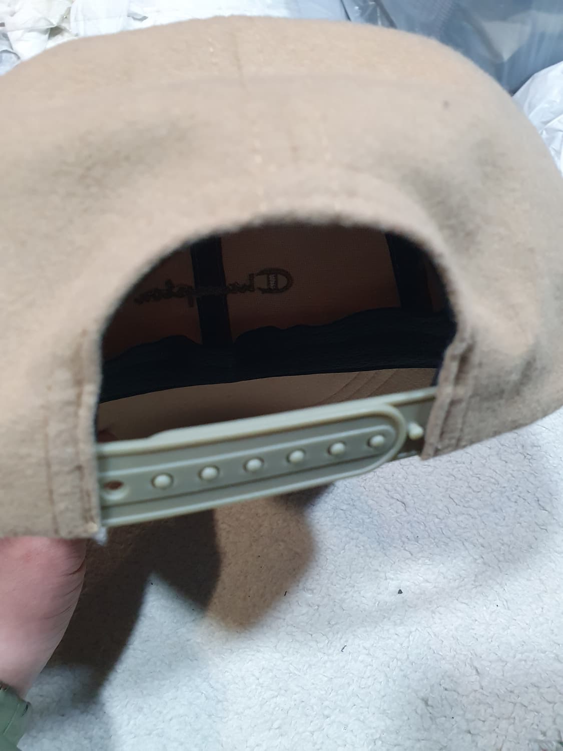 챔피온 베이지 볼캡 모자 상품이미지4