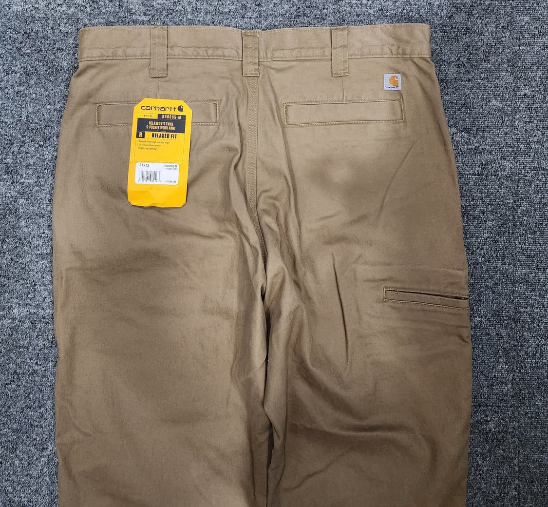 칼하트 트윌 5포켓 릴렉시드 핏 워크 팬츠 33x32 상품이미지4