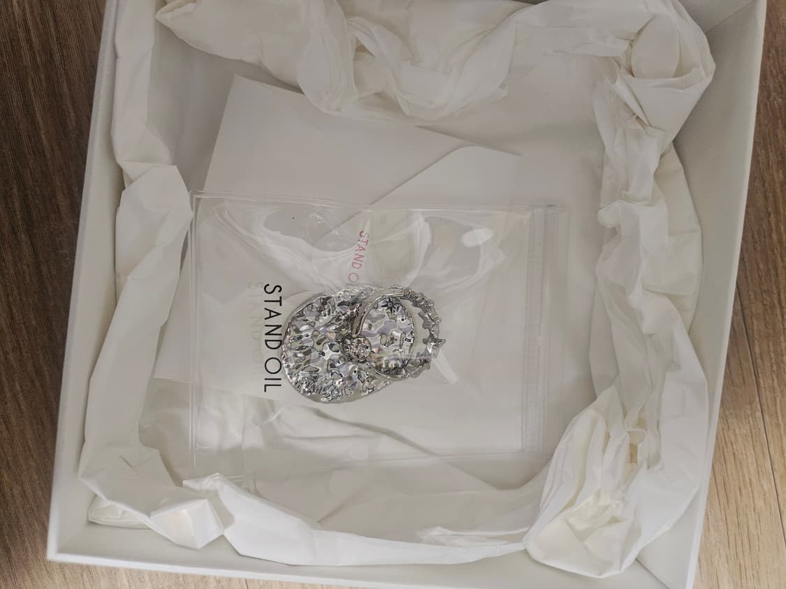 스탠드오일 트윙클 스타 그립링 실버 그립톡 상품이미지1