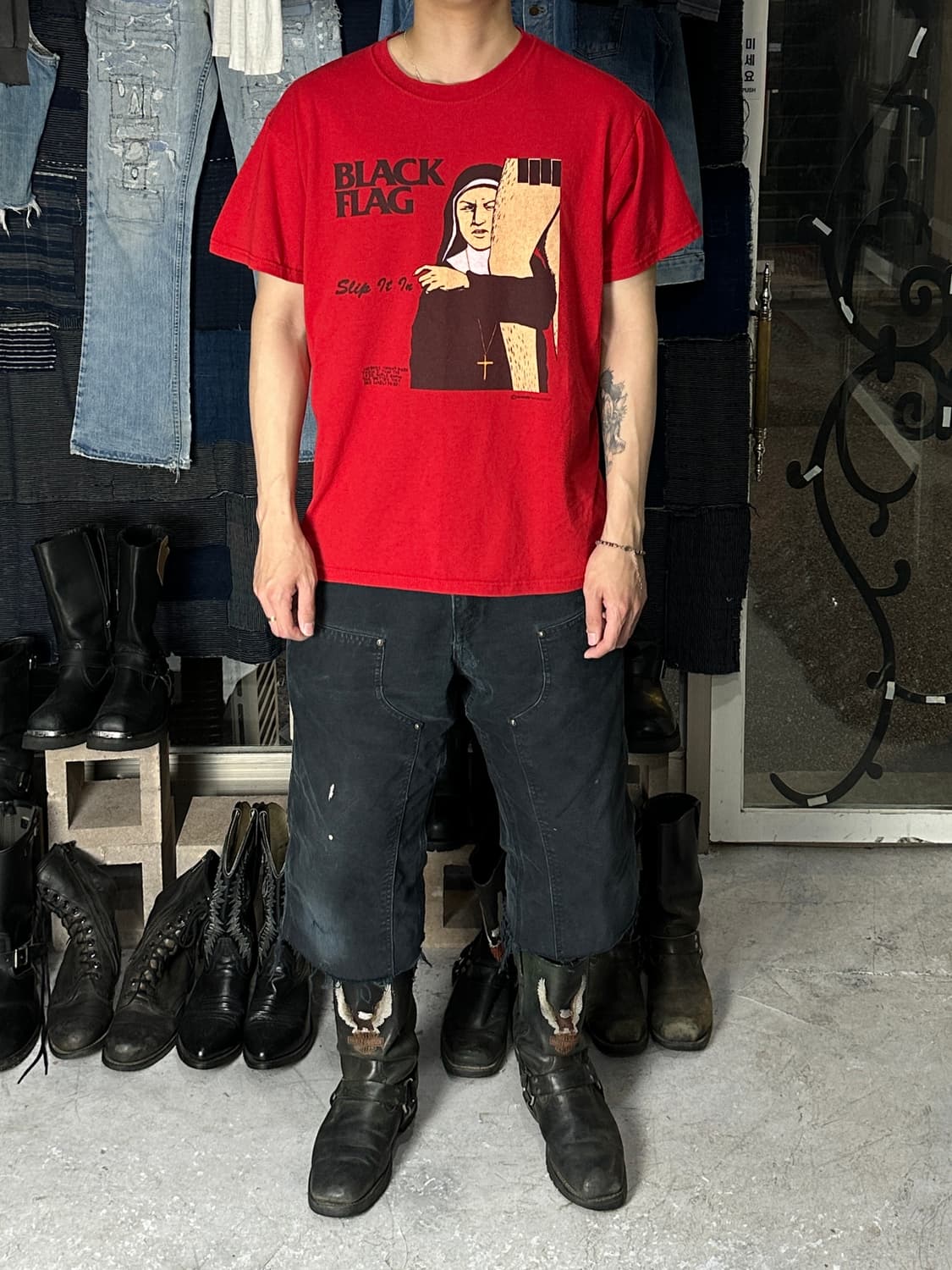 00's Black Flag 블랙 플래그 티셔츠 빈티지 밴드 티셔츠 상품이미지2