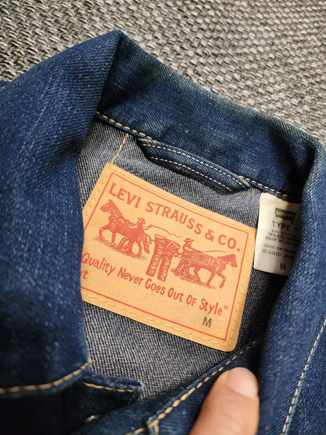 리바이스 데님 타입원 자켓 M사이즈  상품이미지4