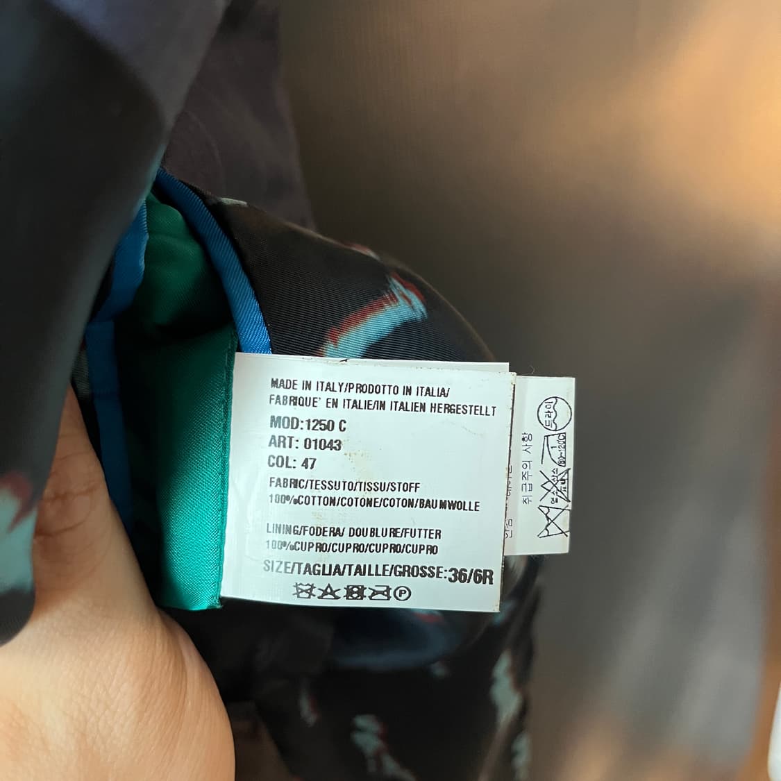 S) 폴 스미스 Made in Italy 윈도우페인 코튼 테일러드 자켓 상품이미지9