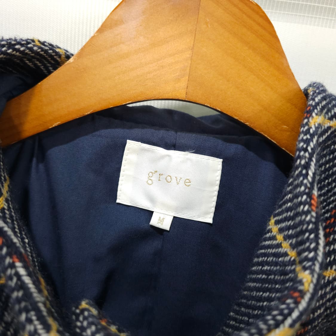 일본 grove 체크무뉘 더플코트- 우먼M 상품이미지7