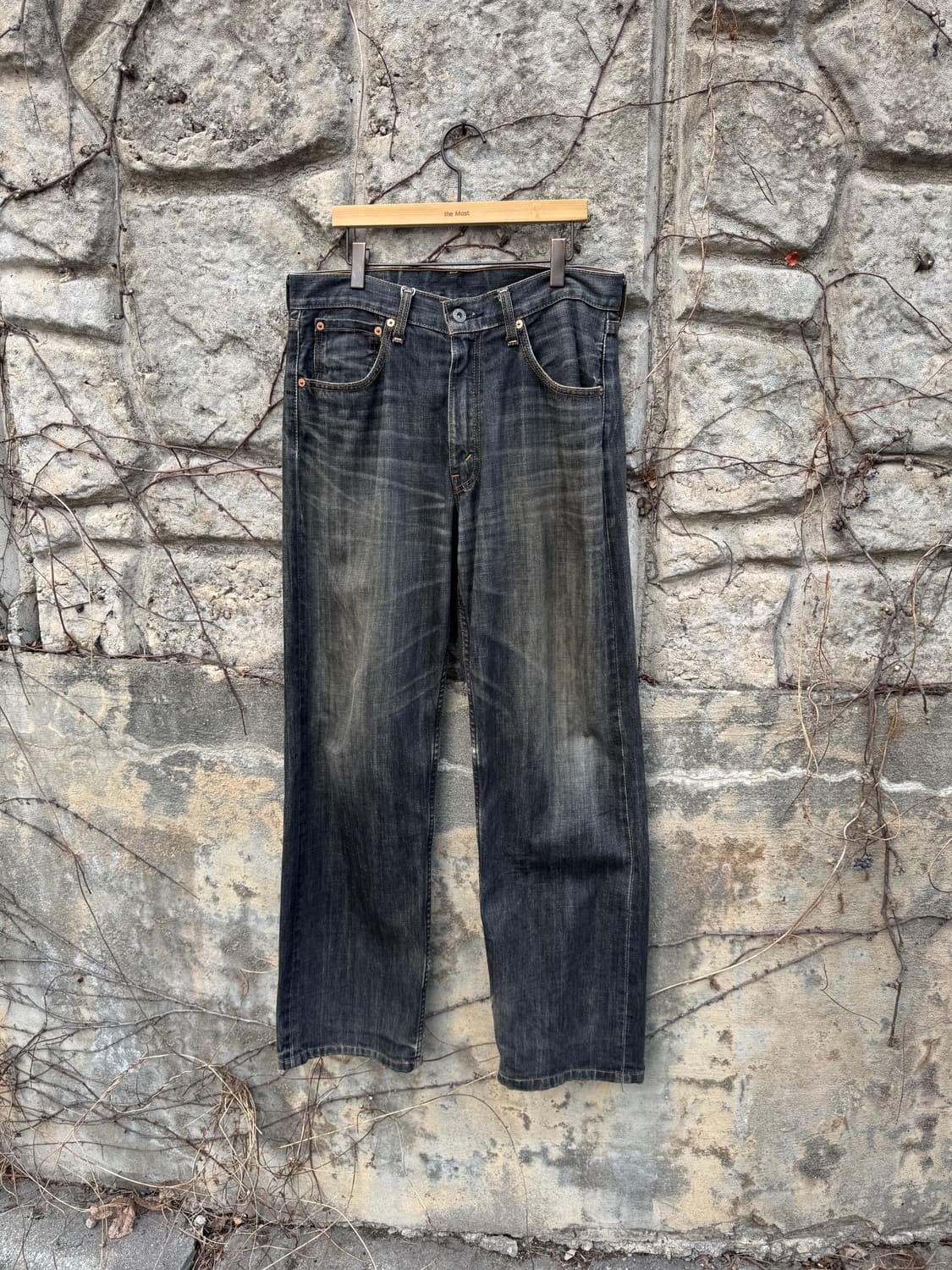 00s 리바이스 빈티지 503 블랙진 블랙 워싱 데님 팬츠 상품이미지1