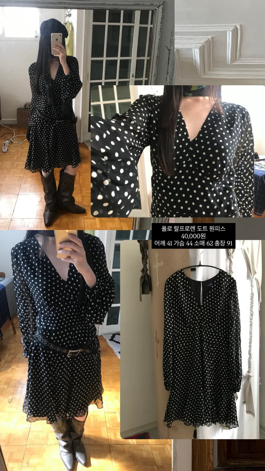 폴로 랄프로렌 도트 원피스 상품이미지9