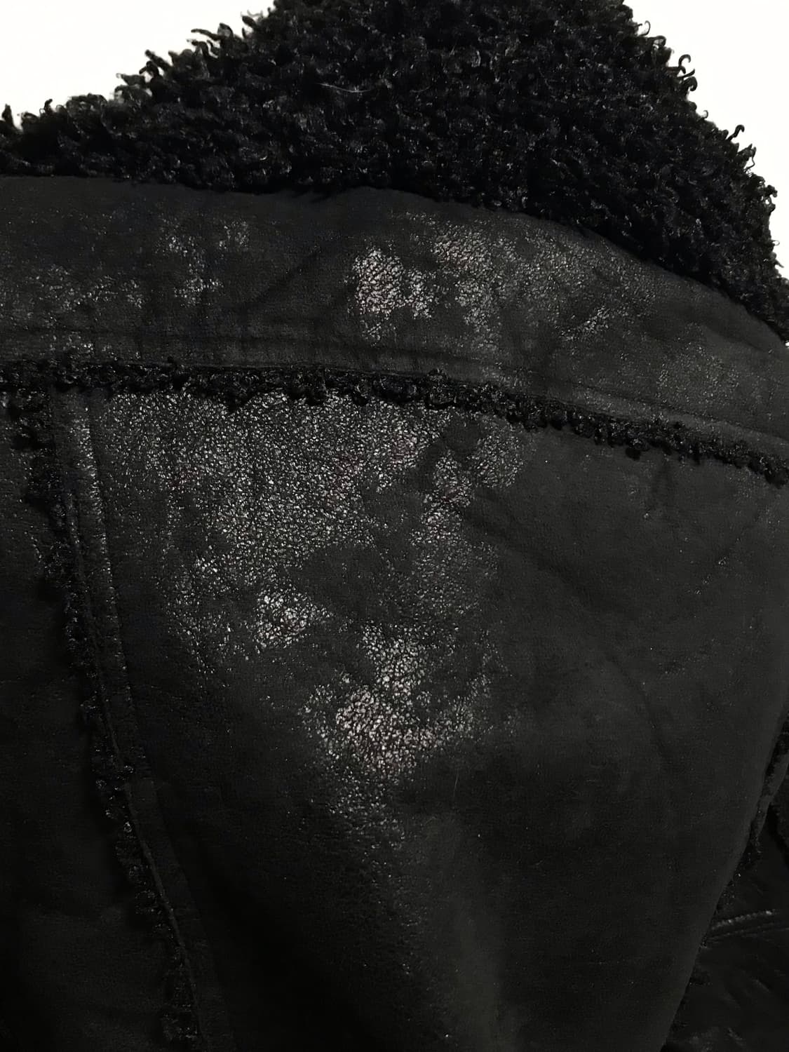 택포•빈티지 xfrm vkei 펑크 시어링 더블 지퍼 무스탕 자켓 상품이미지5