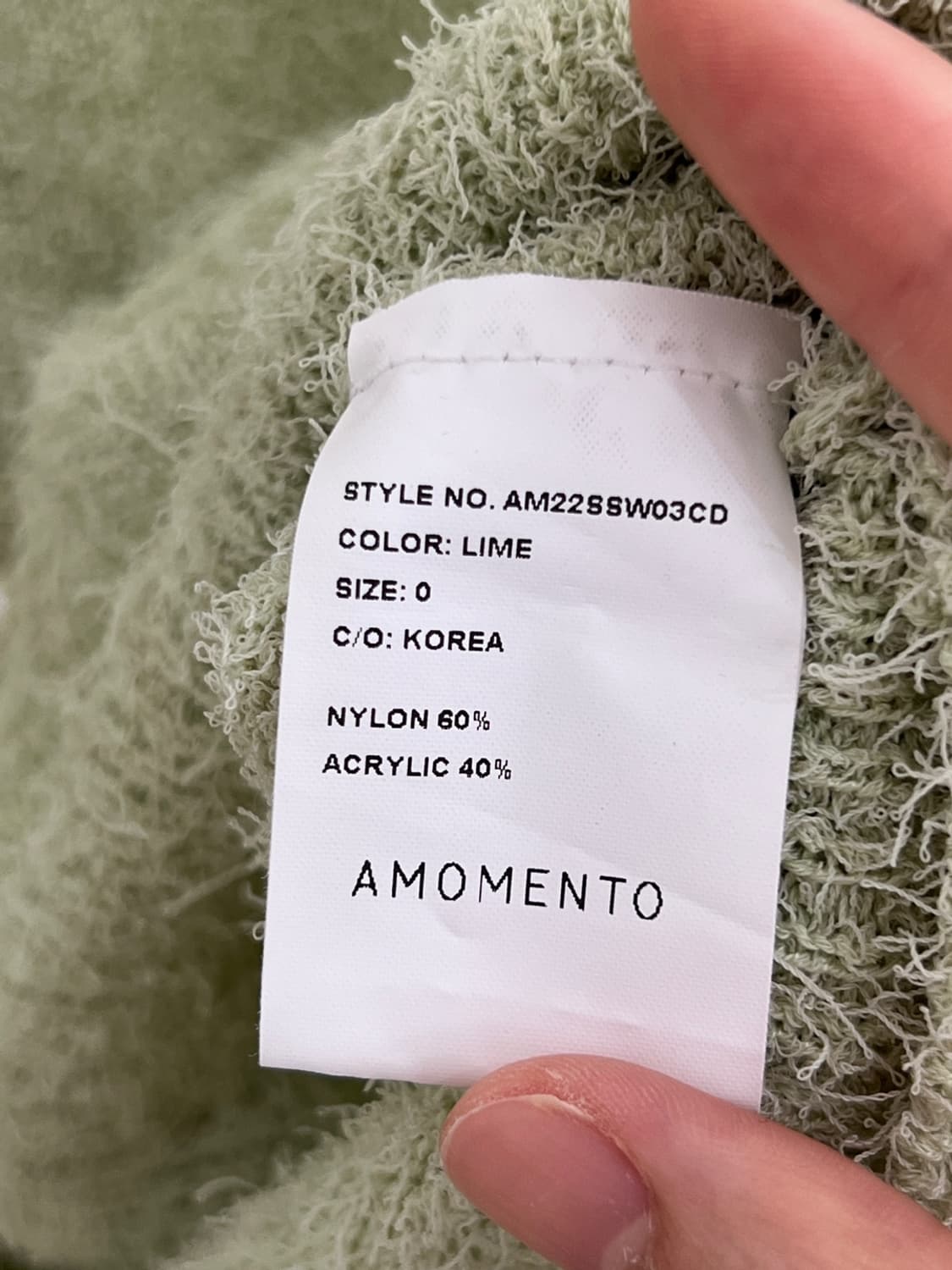 아모멘토 니트 탑 상품이미지5