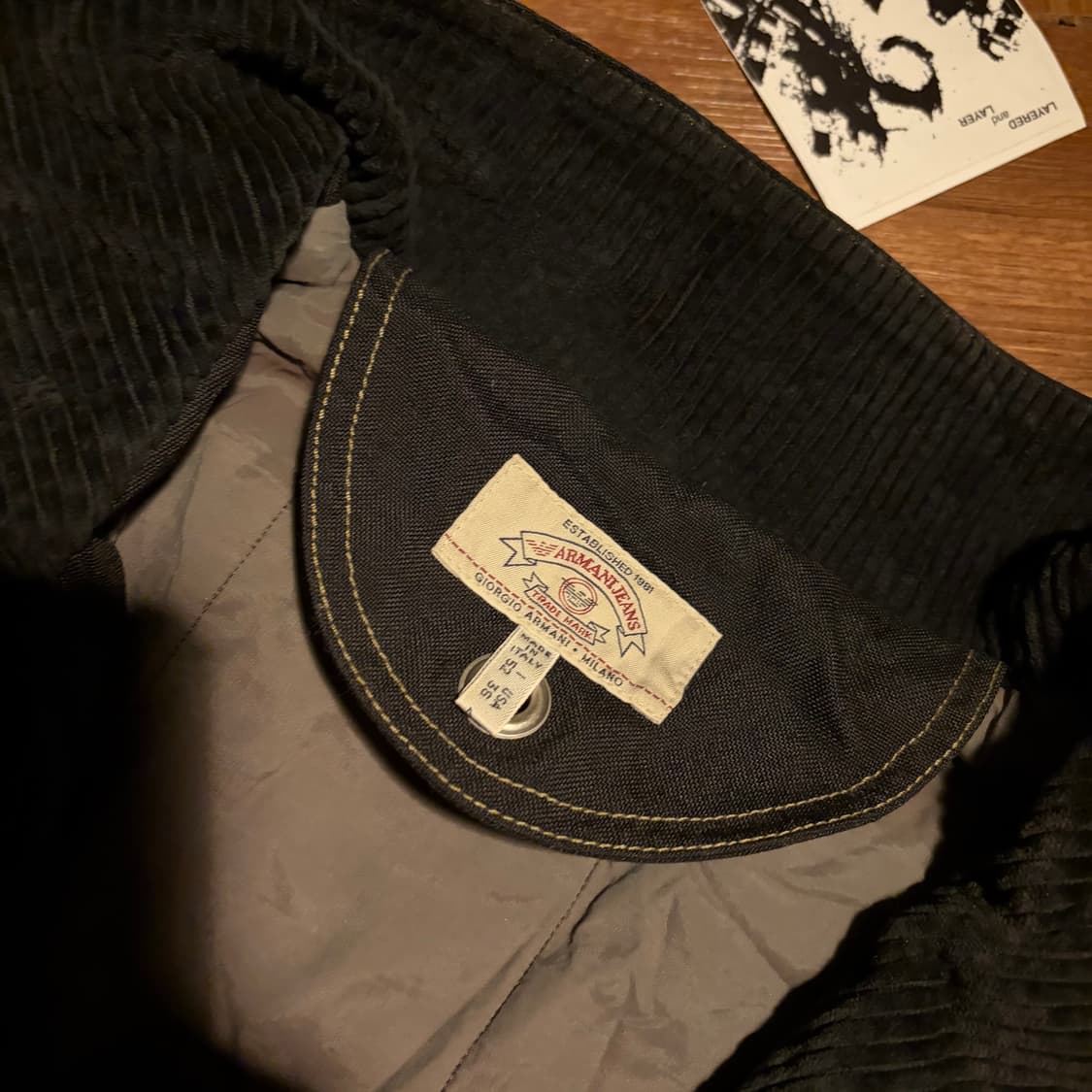 90s Armani jeans 파어어맨 버클 자켓 상품이미지3