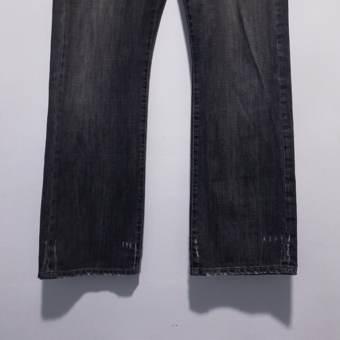 지스타로우 재팬 흑청 워싱 스트레이트 데님 팬츠 청바지 (31-32인치) 상품이미지3