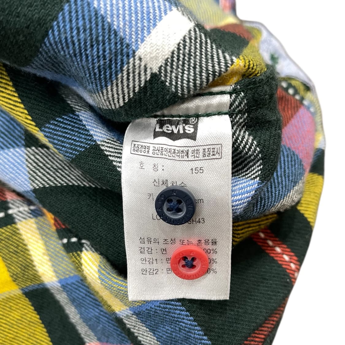 리바이스 플란넬 체크셔츠 상품이미지5