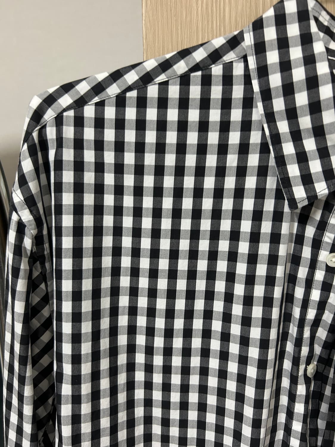 포터리 깅엄체크 블랙 2 size 상품이미지3