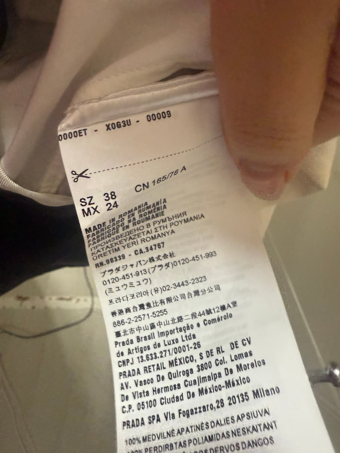 프라다 나일론 셔츠 원피스 38 prada 상품이미지5