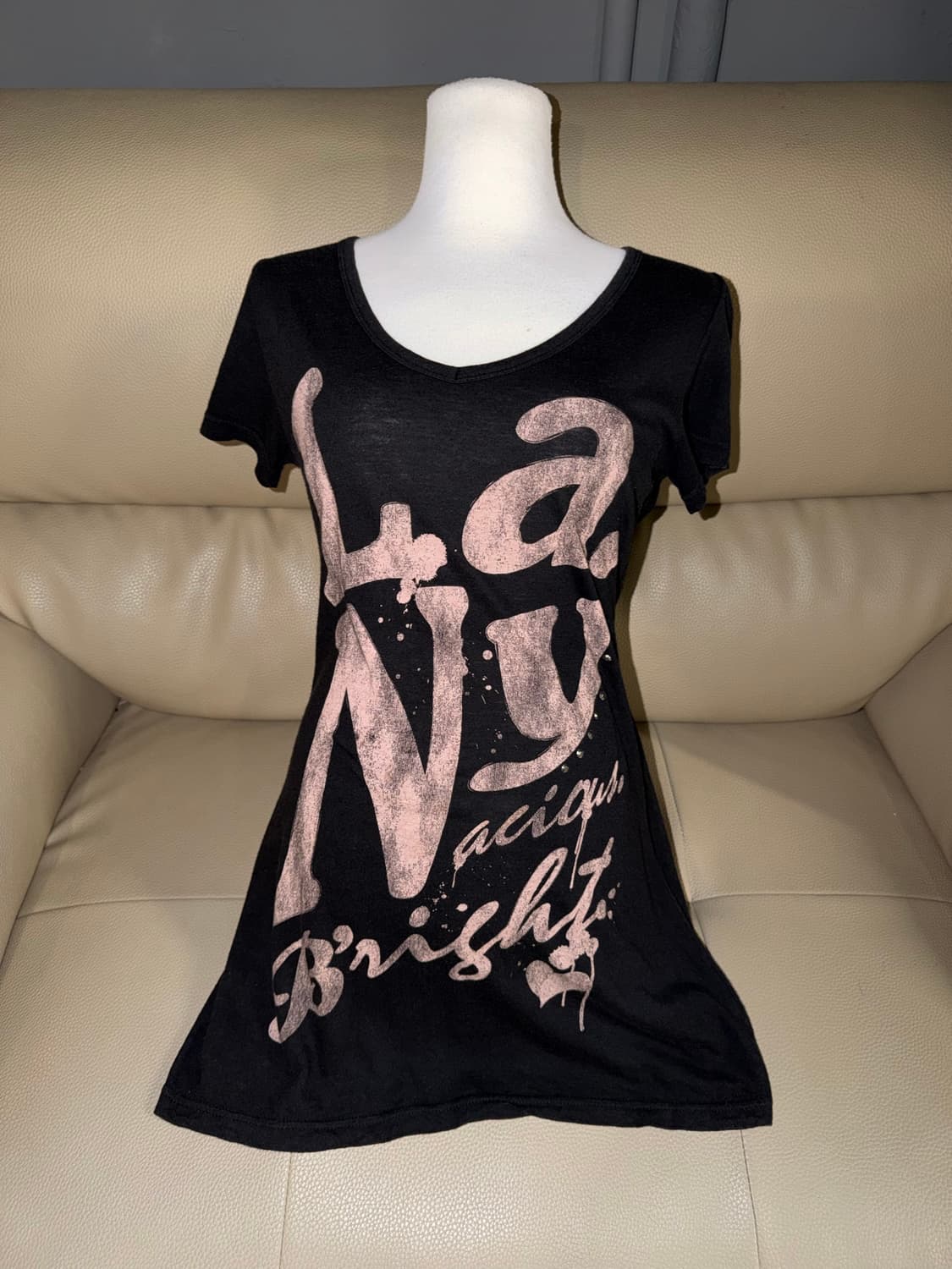 y2k lettering point tee 상품이미지1