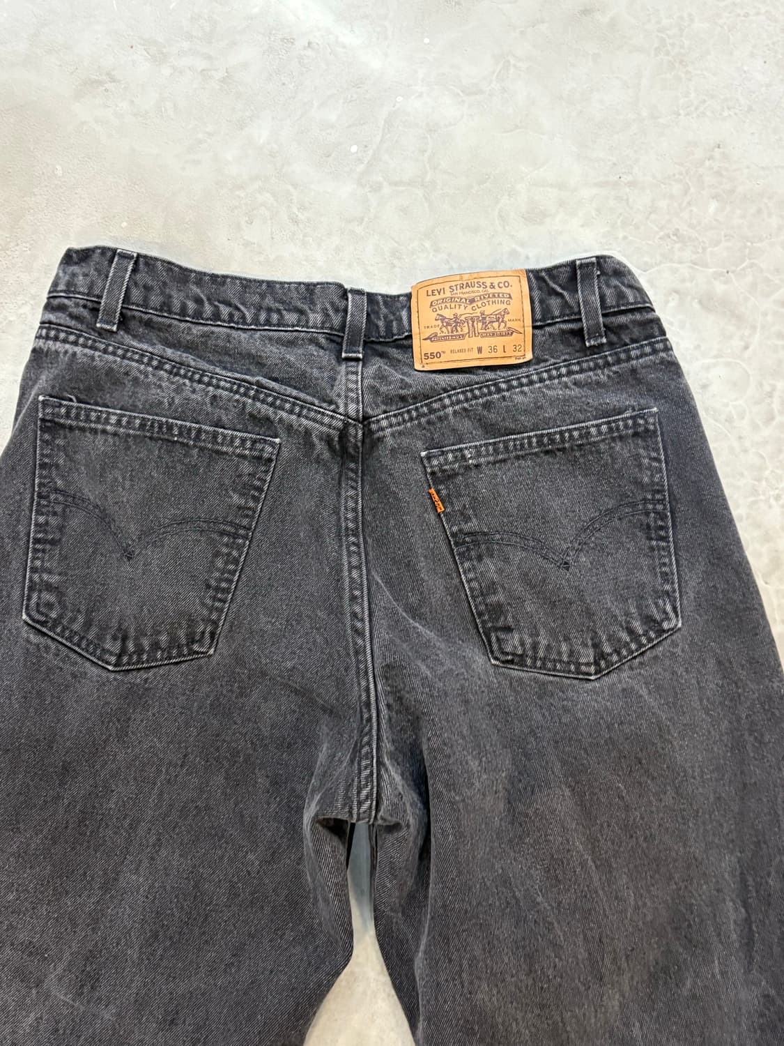 [34] 리바이스 550 오렌지탭 블랙 흑청 USA 상품이미지6