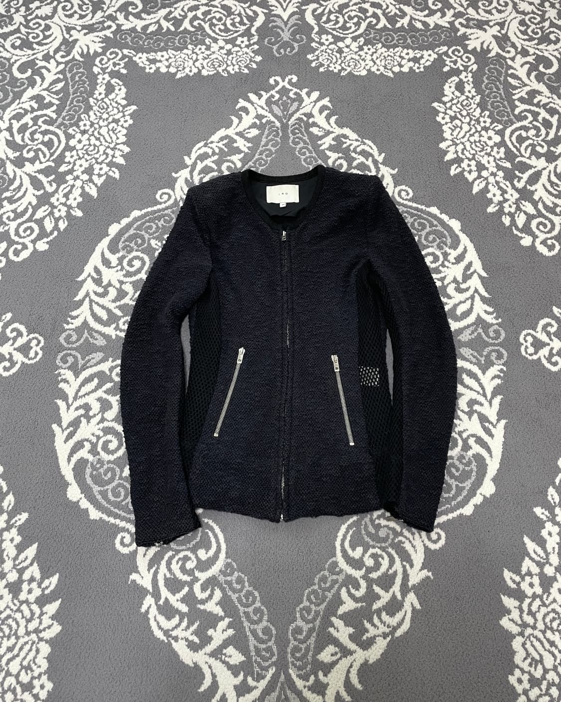 Iro Tissu Mixed Jip-Up Jacket 상품이미지1