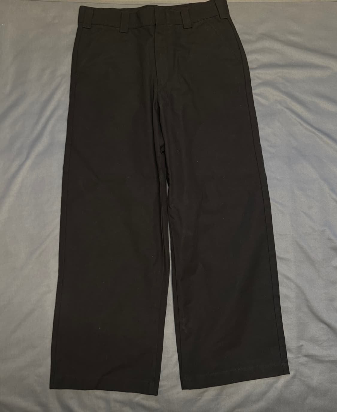 유니클로U 와이드스트레이트치노 79 블랙 상품이미지2