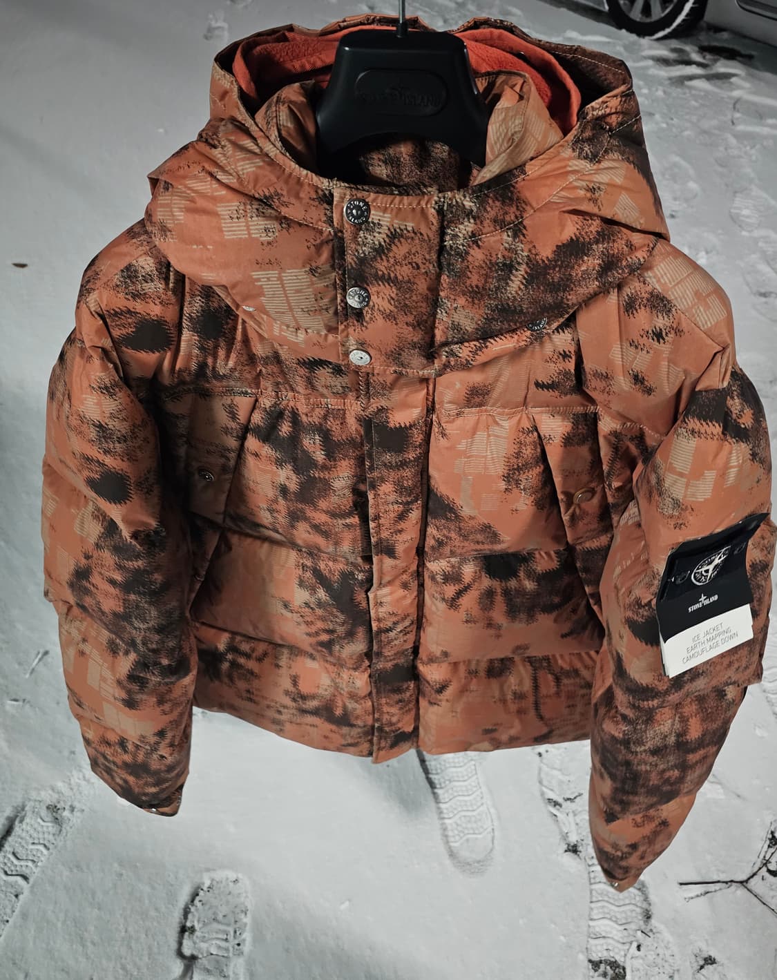 스톤아일랜드 EARTH MAPPING 카모플라주아이스 다운 자켓 상품이미지7