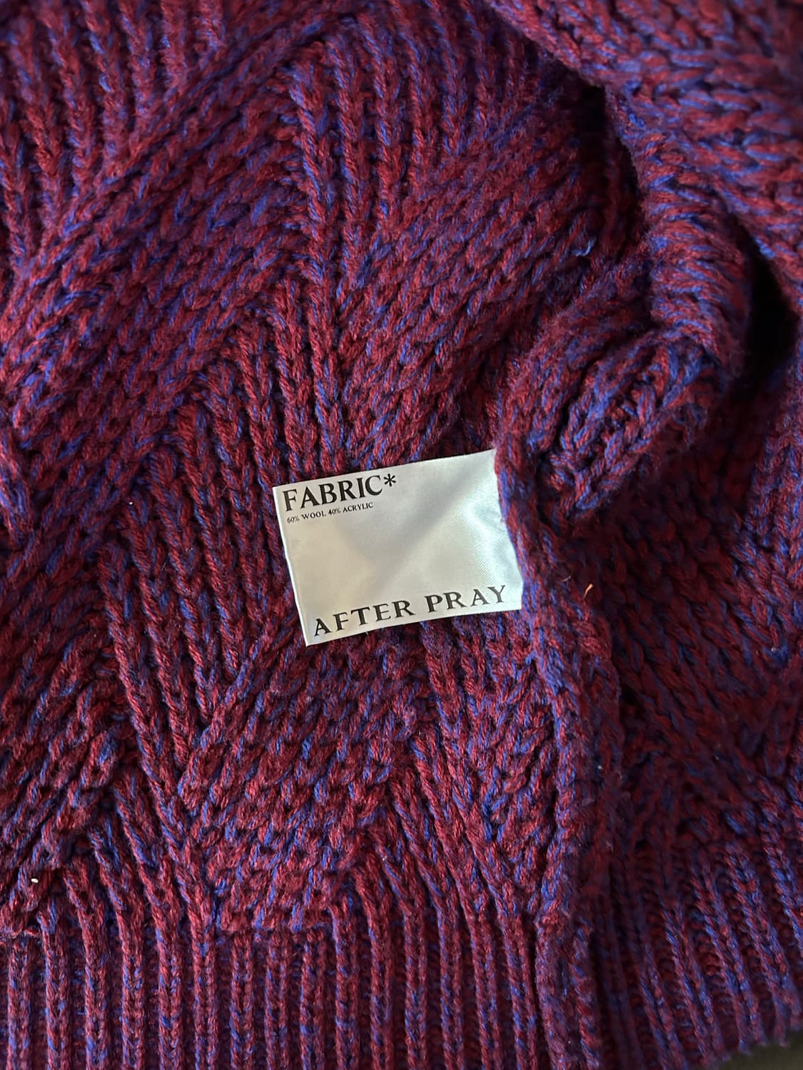 애프터프레이 인타르시아 니트 집업 상품이미지4