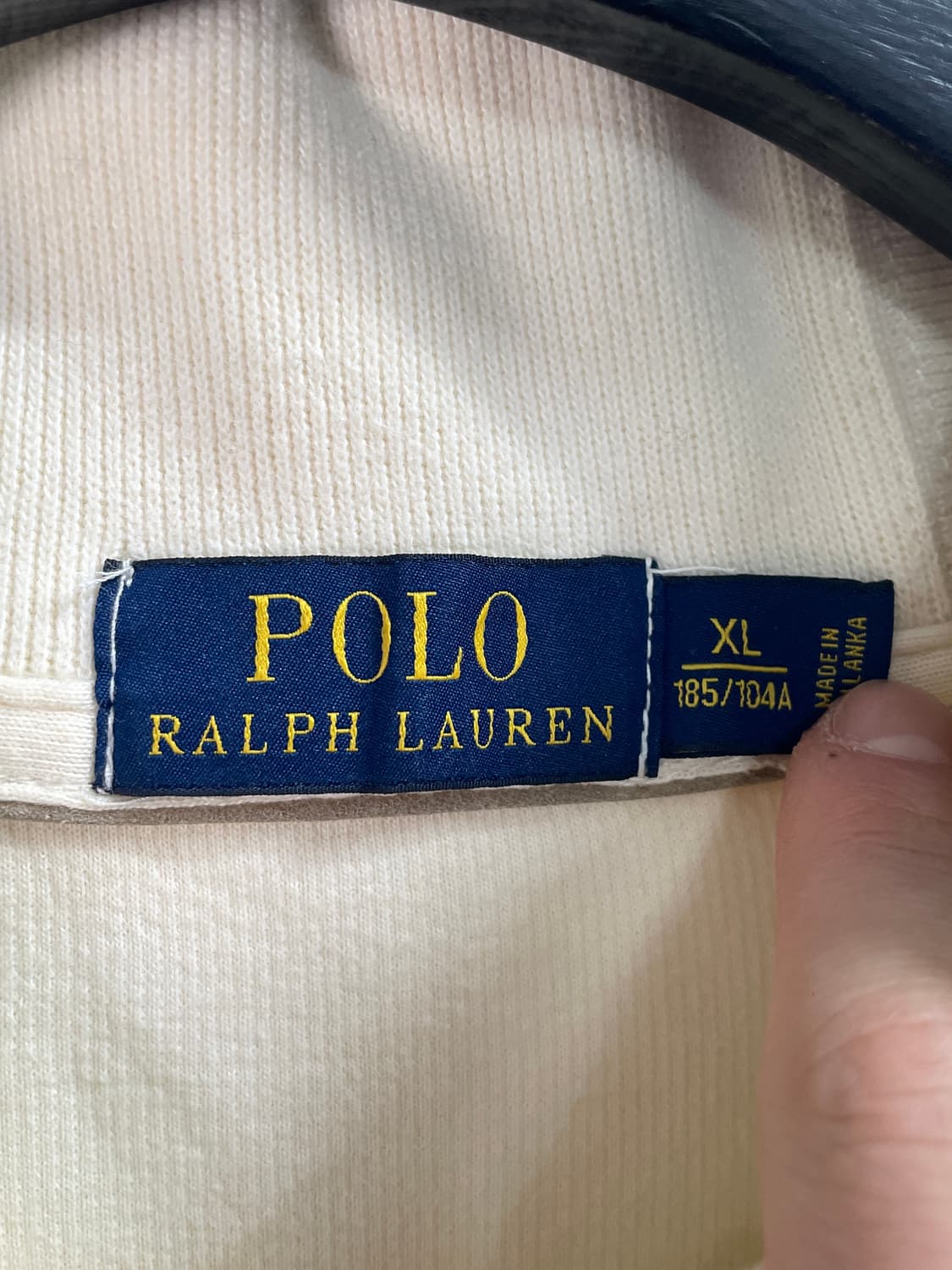 폴로 랄프로렌 크림 숄카라 맨투맨 (on.183) 상품이미지4