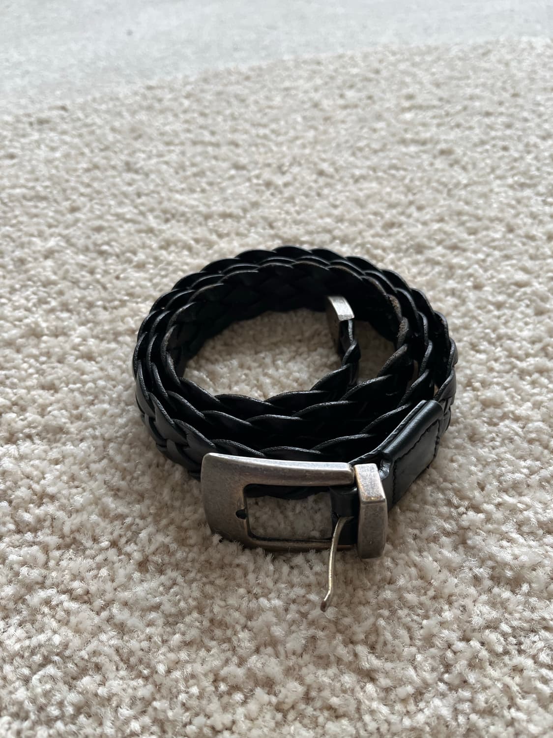 코펜하겐 핸드메이드 블랙 위빙 벨트 상품이미지2