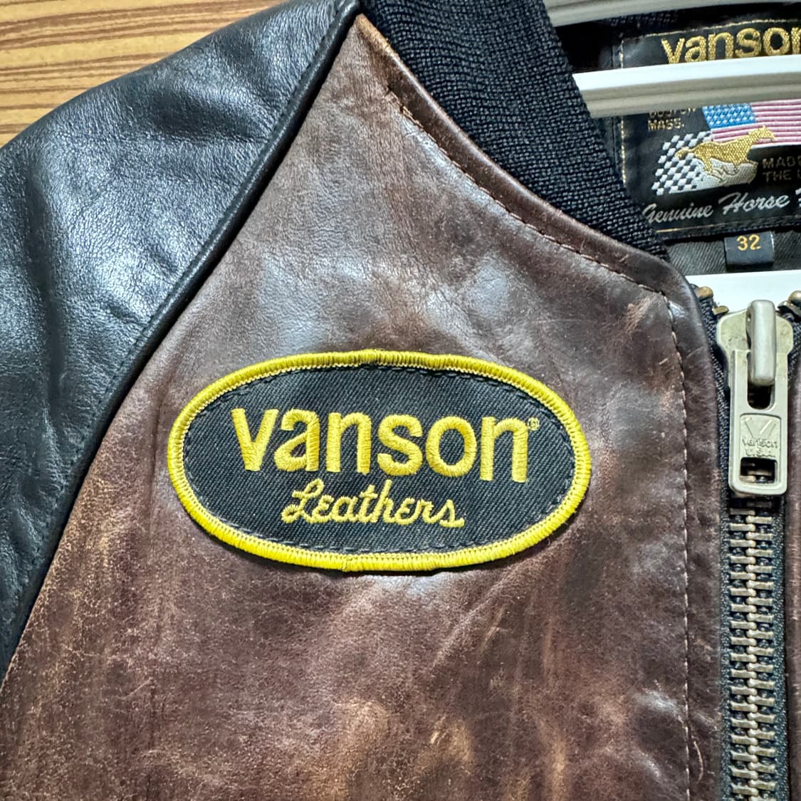 밴슨레더 레더 봄버 자켓 상품이미지3