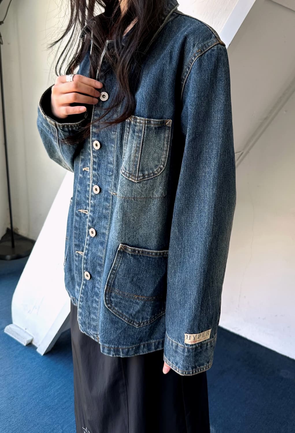 Heavy denim chore jacket 상품이미지3